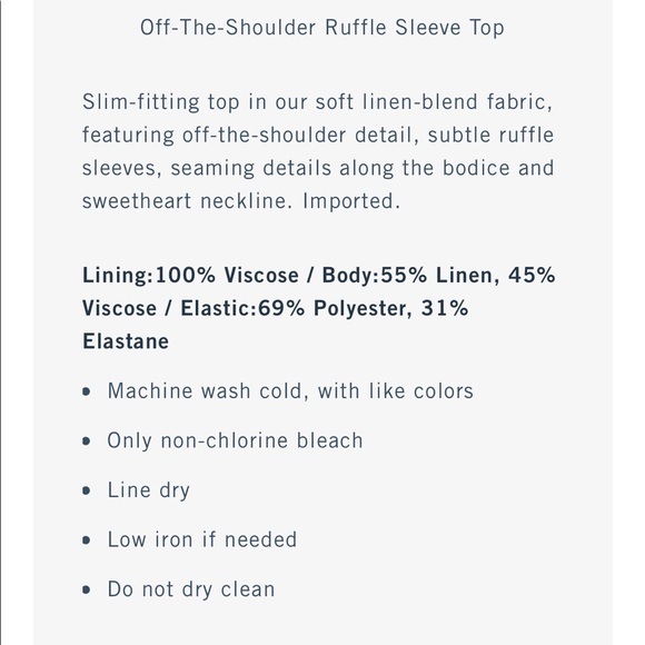 Clearance Item - Abercrombie & Fitch Off the Shoulder Ruffle Sleeve Top - Picture 3 of 6